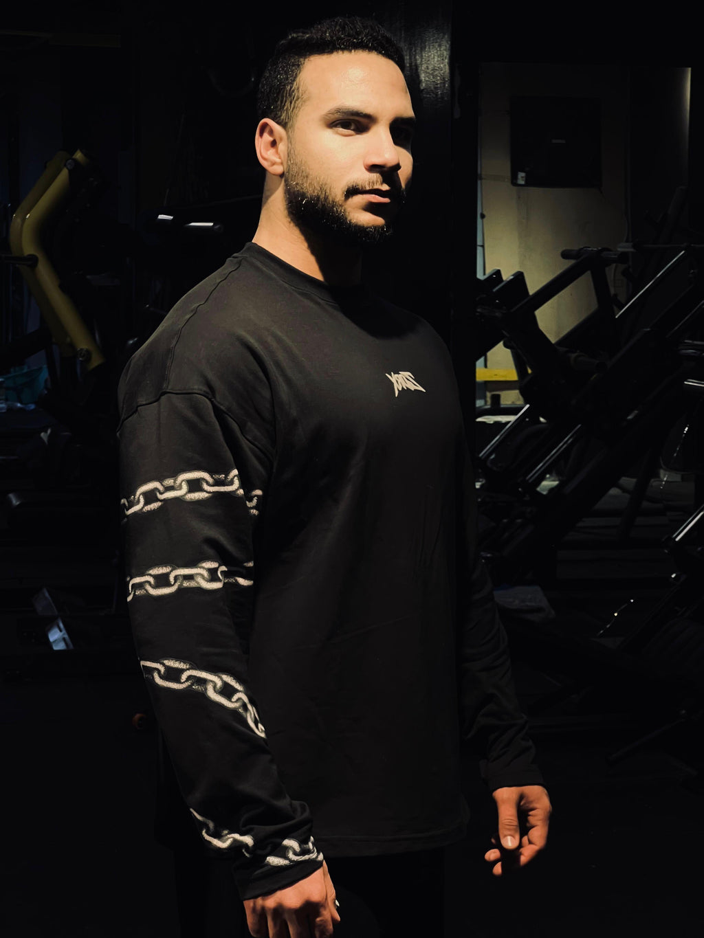 Black ChainUp Long Sleeve T-shirt